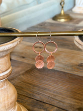 Load image into Gallery viewer, Hammered Copper Earrings