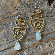 Load image into Gallery viewer, Coastal Spiral Dangles