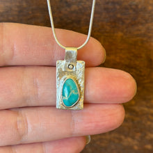 Load image into Gallery viewer, Kingman Turquoise Sterling Silver Pendant