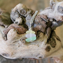 Load image into Gallery viewer, Sea Glass Cairn Pendant