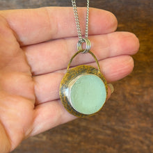 Load image into Gallery viewer, Ocean Halo Aqua Sea Glass Pendant