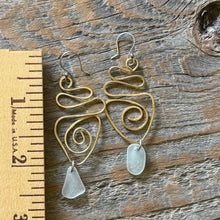 Load image into Gallery viewer, Coastal Spiral Dangles