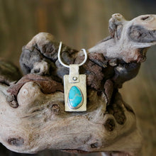 Load image into Gallery viewer, Kingman Turquoise Sterling Silver Pendant
