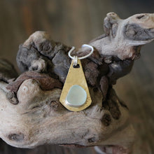 Load image into Gallery viewer, Light Aqua Blue Sea Glass Pendant