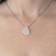Load image into Gallery viewer, Beautiful White Floating Sea Glass Pendant