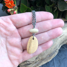 Load image into Gallery viewer, Natural Beach Stone Necklace