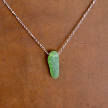 Load image into Gallery viewer, Gorgeous Green Floating Sea Glass Pendant