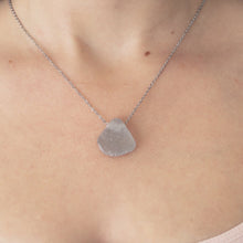 Load image into Gallery viewer, Gorgeous Rare Gray Floating Sea Glass Pendant