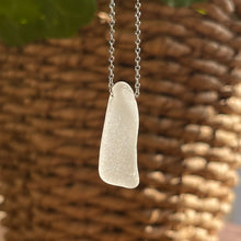 Load image into Gallery viewer, Beautiful White Floating Sea Glass Pendant