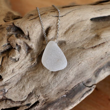 Load image into Gallery viewer, Beautiful White Floating Sea Glass Pendant
