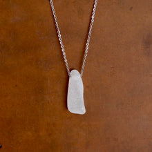 Load image into Gallery viewer, Beautiful White Floating Sea Glass Pendant