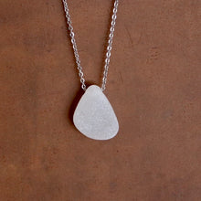 Load image into Gallery viewer, Beautiful White Floating Sea Glass Pendant
