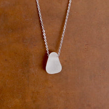 Load image into Gallery viewer, Beautiful White Floating Sea Glass Pendant