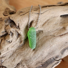 Load image into Gallery viewer, Gorgeous Green Floating Sea Glass Pendant