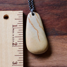 Load image into Gallery viewer, Large Gorgeous Beach Stone Long Pendant Necklace
