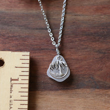 Load image into Gallery viewer, Palm Tree Charm Sea Glass Necklace
