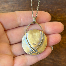 Load image into Gallery viewer, Ocean Halo Aqua Sea Glass Pendant
