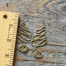 Load image into Gallery viewer, Golden Wave Wire Earrings
