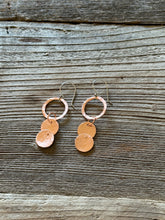 Load image into Gallery viewer, Hammered Copper Earrings
