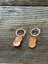 Load image into Gallery viewer, Hammered Copper Earrings
