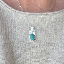 Load image into Gallery viewer, Kingman Turquoise Sterling Silver Pendant
