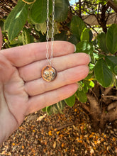 Load image into Gallery viewer, Fused Metal Copper &amp; Sterling Silver Necklace
