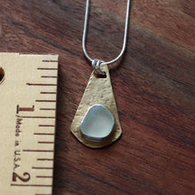 Load image into Gallery viewer, Light Aqua Blue Sea Glass Pendant
