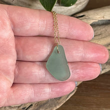 Load image into Gallery viewer, Beautiful Aqua Blue Sea Glass Pendant
